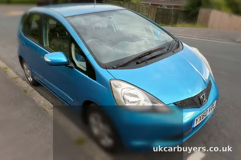 Blue Honda Jazz bought in Yorkshire