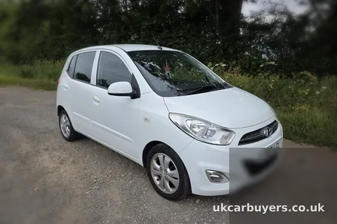 White Hyundai i10 sold to us