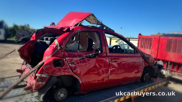 Accident-damaged car bought by UK Car Buyers